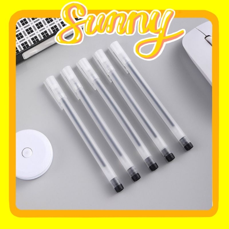 Bút mực gel ngòi kim 0.5mm 3 màu - Hello Sunny