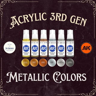Màu Acrylic Metallic - Màu Kim Loại - AK-Interactive