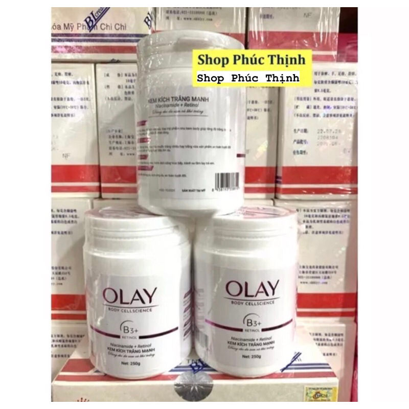Kem kích trắng mạnh OLAY B3+ hủ 250gram (lẻ)