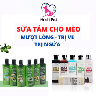 Dầu gội cho thú cưng giúp tạo mùi thơm, dầu gội giúp diệt ve và chống ngứa cho chó - Hoshi Pet