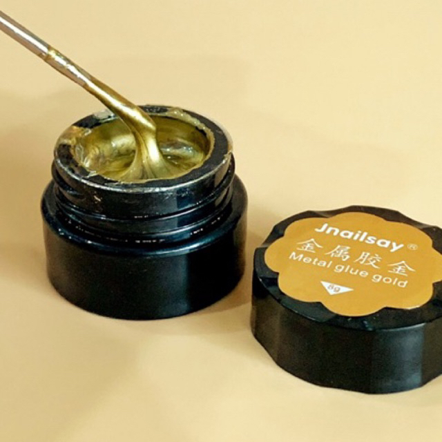 Gel hũ metal vàng Jnailsay vẽ móng