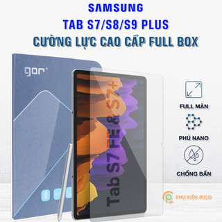 Kính cường lực Samsung Galaxy Tab S7 Plus / Tab S8 Plus / Tab S9 Plus chính hãng GOR trong suốt độ cứng 9H full màn hình