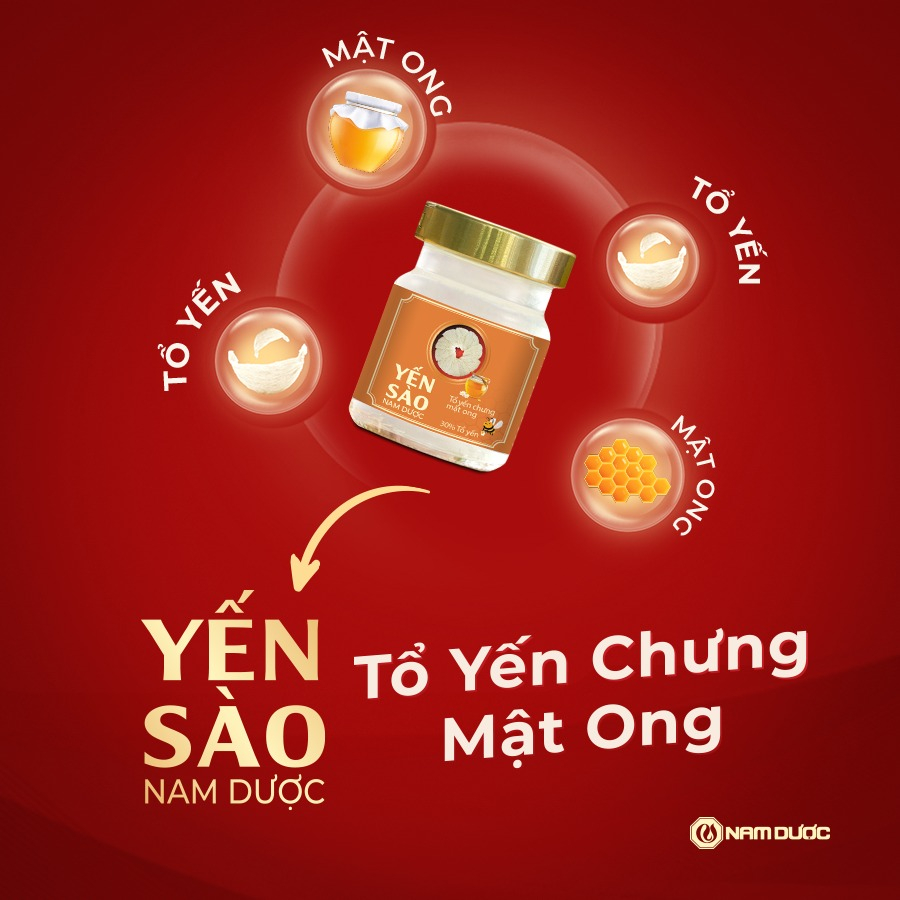 Combo 30 hũ Yến sào Nam Dược Tổ yến chưng mật ong giúp tăng sức đề kháng, bổ phổi, tốt cho hệ tiêu hóa