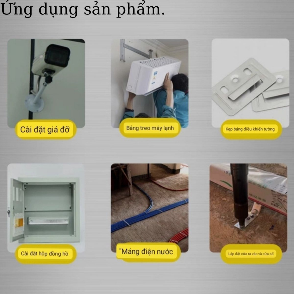 Máy Bắn Đinh Bề Mặt Bê Tông, Kim loại, Máy Bắn Đinh Hạt Nổ Mẫu mới 2023 Bắn Đinh Bê Tông ( Tặng Kèm 50 Đinh , Bảo Hà