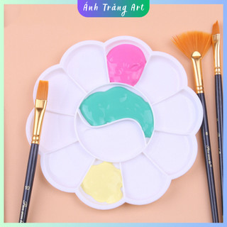 Khay pha màu, Palette hình hoa cao cấp tiện lợi