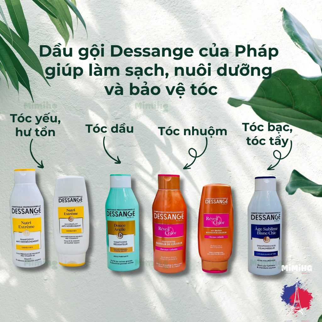 Dầu gội Dessange của Pháp giúp làm sạch, nuôi dưỡng và bảo vệ tóc_MiMi HG