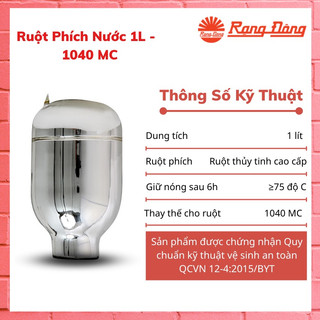 Ruột phích nước bình thủy rạng đông 1l mã rf 1040
