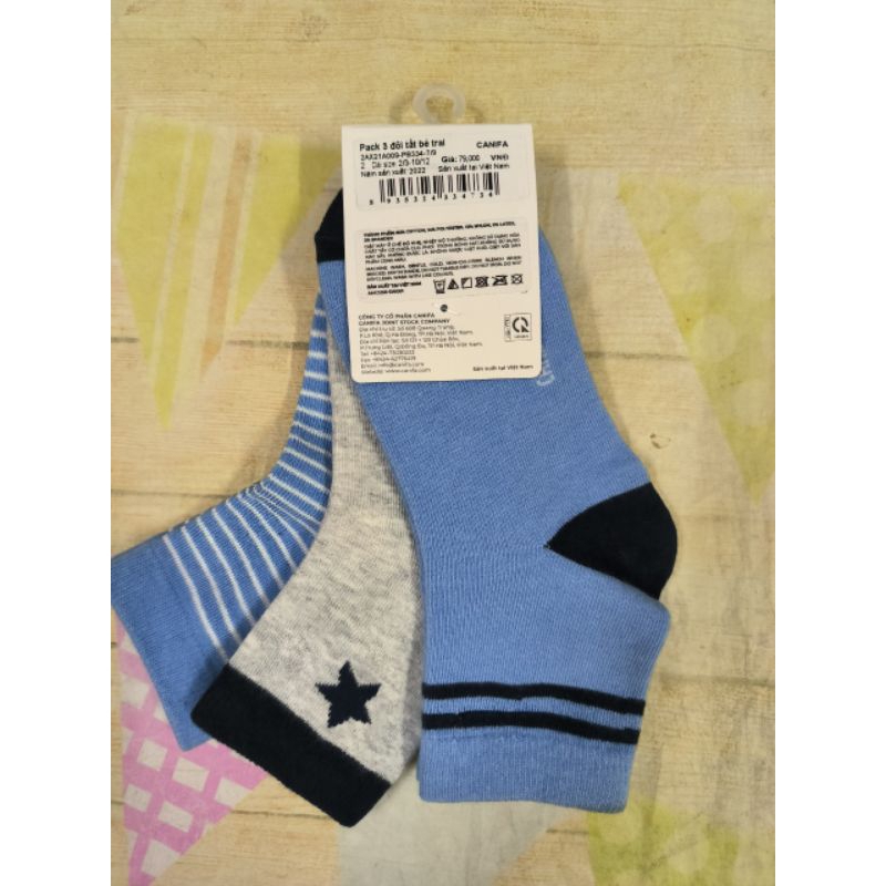 Pack 3 đôi tất bé trai Canifa