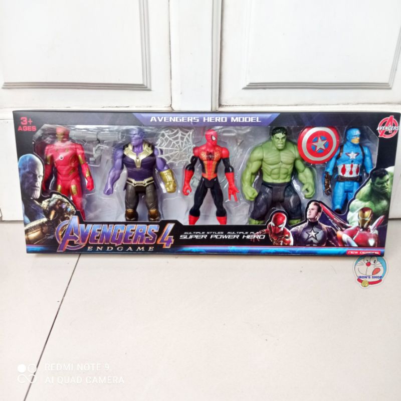 Bộ 5 siêu anh hùng Avengers tích hợp sẵn pin phát sáng