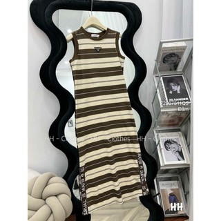 [Maysstore2020] Đầm sát nách phối sọc dáng dài 2007