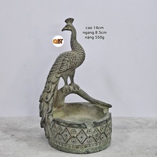 Gạt tàn con công bằng đồng