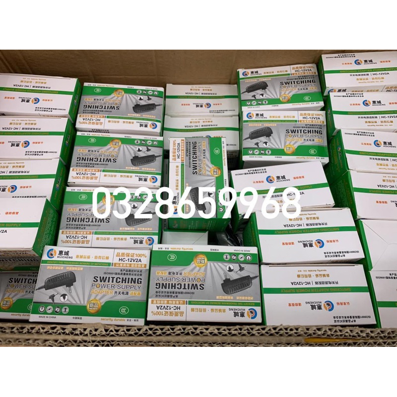 Adapter 5V-2A, 9V-2A, 12V-2A loại 2 đầu rắc DC giá rẻ hàng Huicheng