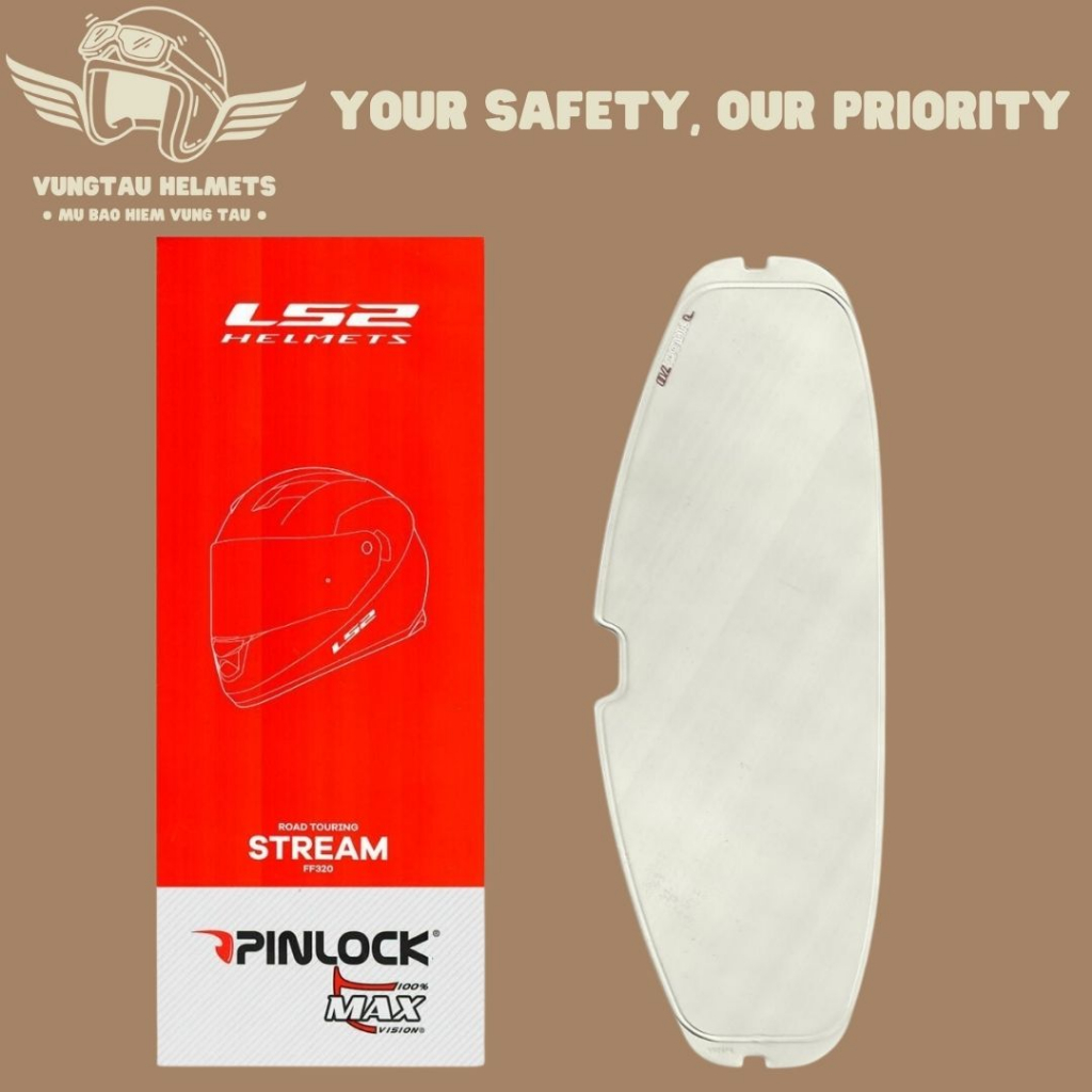 Tấm chống bám đọng hơi thở, sương mờ (Anti-fog Shield) PINLOCK - VungTau Helmets - Nón bảo hiểm chính hãng Vũng Tàu