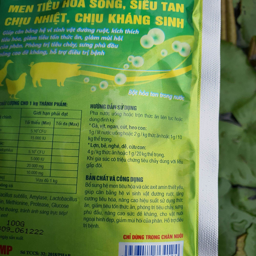 Dr men tiêu hoá Plus, men tiêu hoá sống chịu kháng sinh, siêu tan, dùng trong thú y