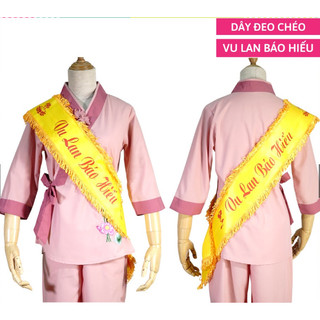 Băng đeo chéo dây đeo in chữ Vu Lan Báo Hiếu