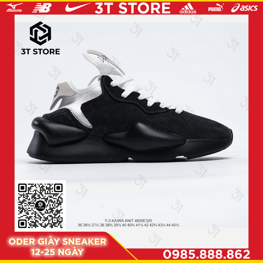 GIÀY SNEAKER LẺ SIZE MÃ SẢN PHẨM: _Y-3 Kaiwa Y3 Chunky Sneakers_FULL BOX_FREE SHIP