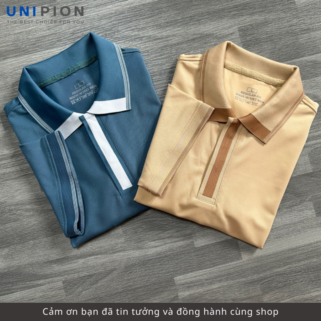 Áo Polo UNIPION chất vải dày dặn thấm hút mồ hôi tặng kèm hộp quà sang trọng