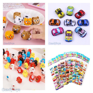 Đồ chơi Xe Hoạt hình, Xe hình thú mini Chạy trớn, Sticker, Lật đật