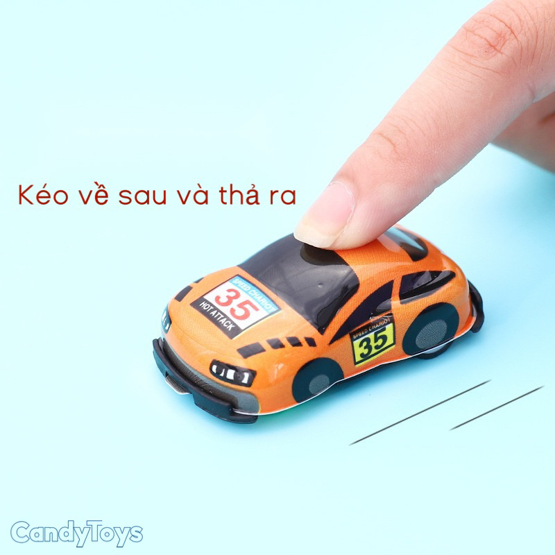Đồ chơi Xe Hoạt hình, Xe hình thú mini Chạy trớn, Sticker, Lật đật