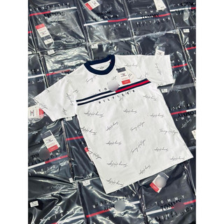 Áo thun unisex tom.my chữ kí monogram cotton 2 chiều nhiều mẫu hottrend vải 100% cotton