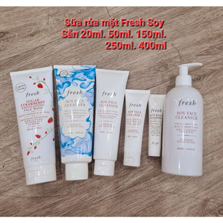 Sữa Rửa Mặt Fresh soy Cleanser 20ml, 50ml, 150ml, 200ml, 400ml - đậu nành