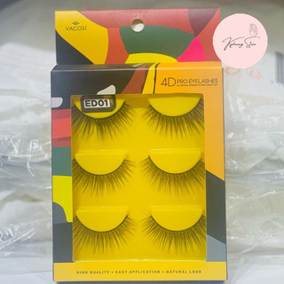Lông mi giả chuyên nghiệp vacosi 4d pro eyelash