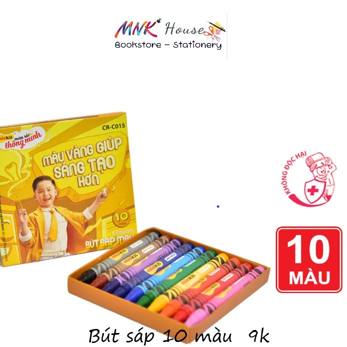 Hộp 10 màu sáp Colokit CR-C015 Thiên Long