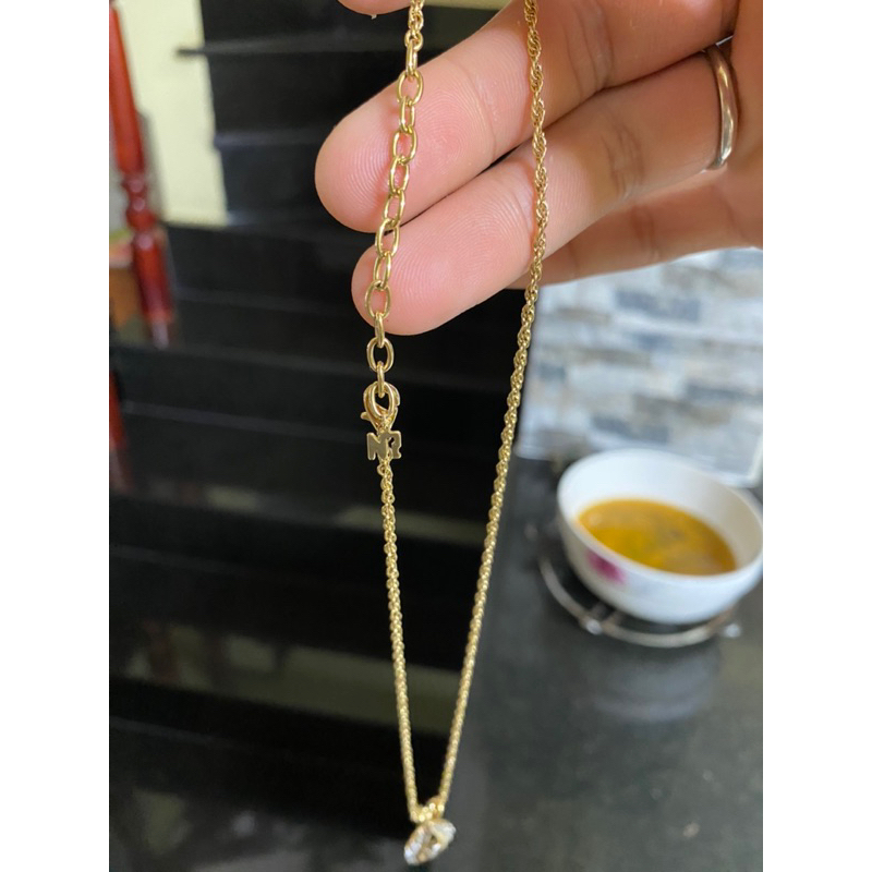 Dây chuyền mạ vàng hiệu NINA RICCI hình giọt nước