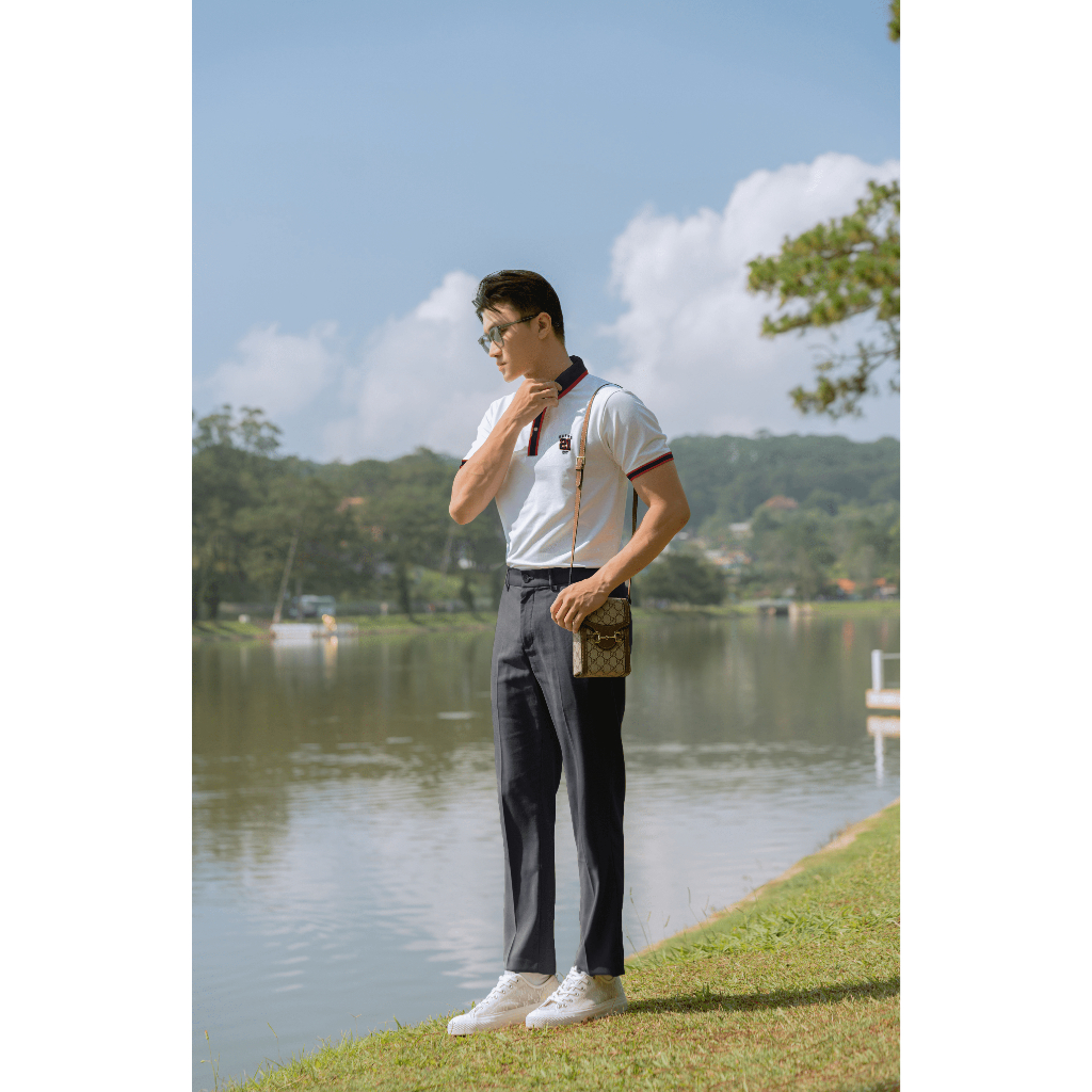 Áo polo nam HAFOS REDDY vải Cotton dệt Waffle cao cấp