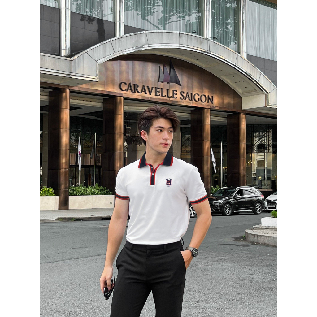 Áo polo nam HAFOS REDDY vải Cotton dệt Waffle cao cấp