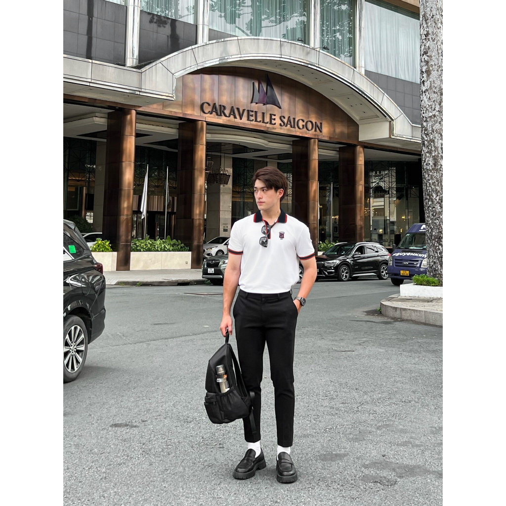 Áo polo nam HAFOS REDDY vải Cotton dệt Waffle cao cấp