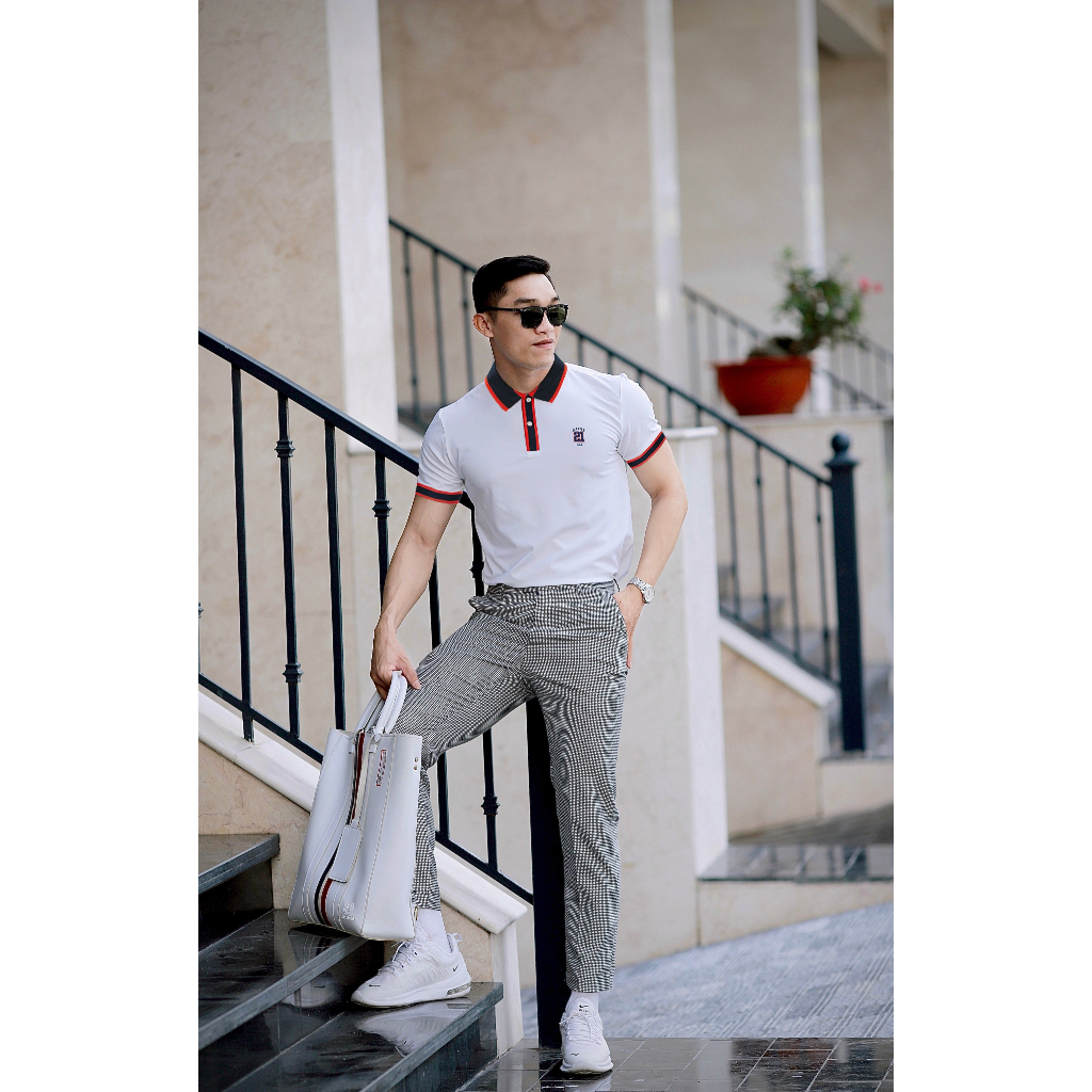 Áo polo nam HAFOS REDDY vải Cotton dệt Waffle cao cấp