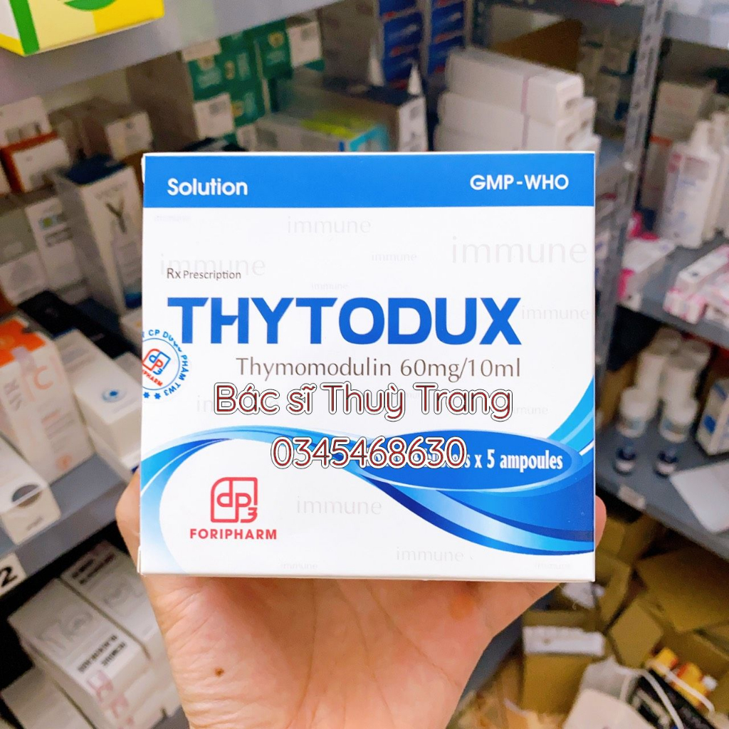 Dung dịch uống tăng cường miễn dịch THYTODUX Thymomodulin - hộp 20 ống