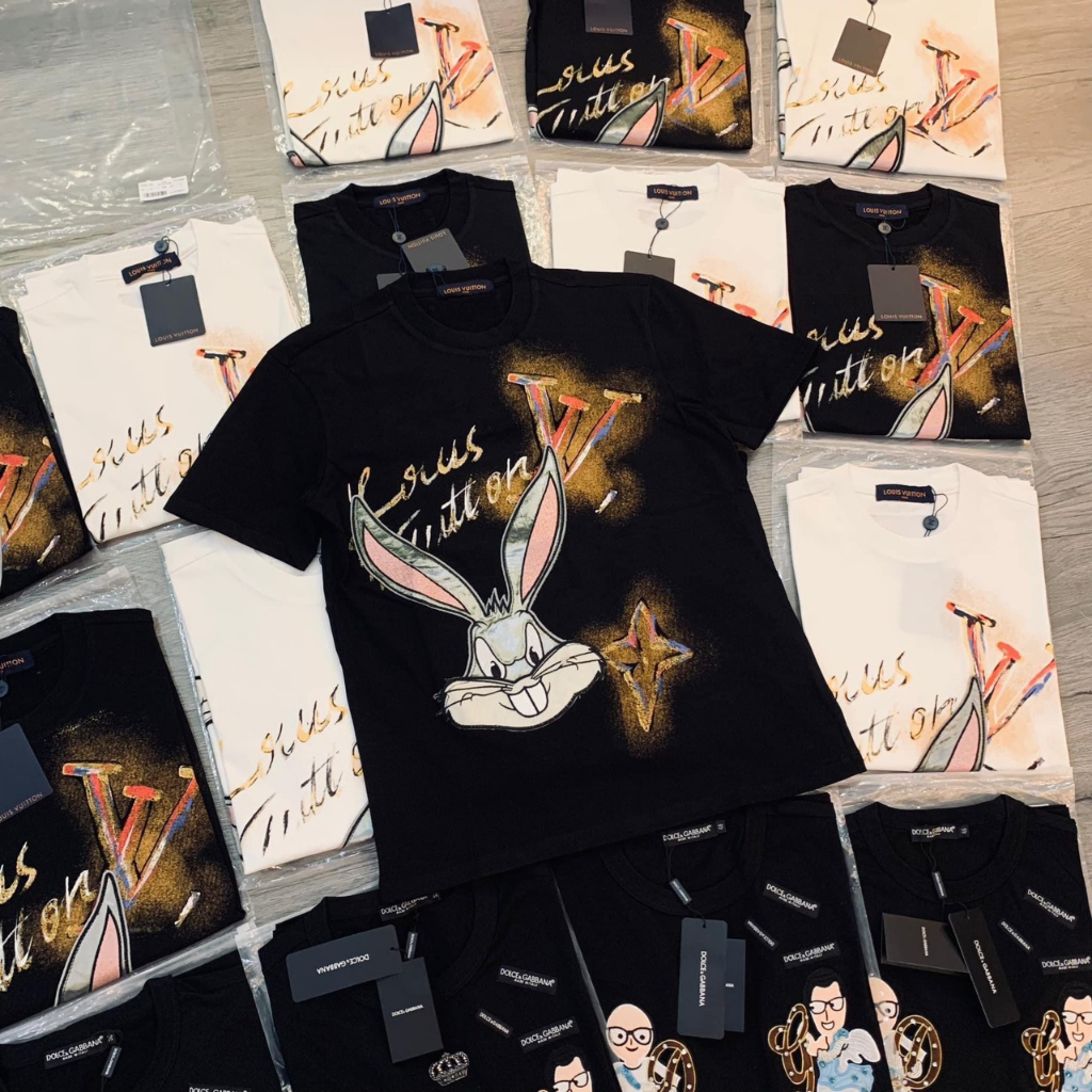 Áo phông nam nữ luntivui thon thỏ ngộc nghĩnh fom chuẩn scap cho cặp đôi 2023 new.