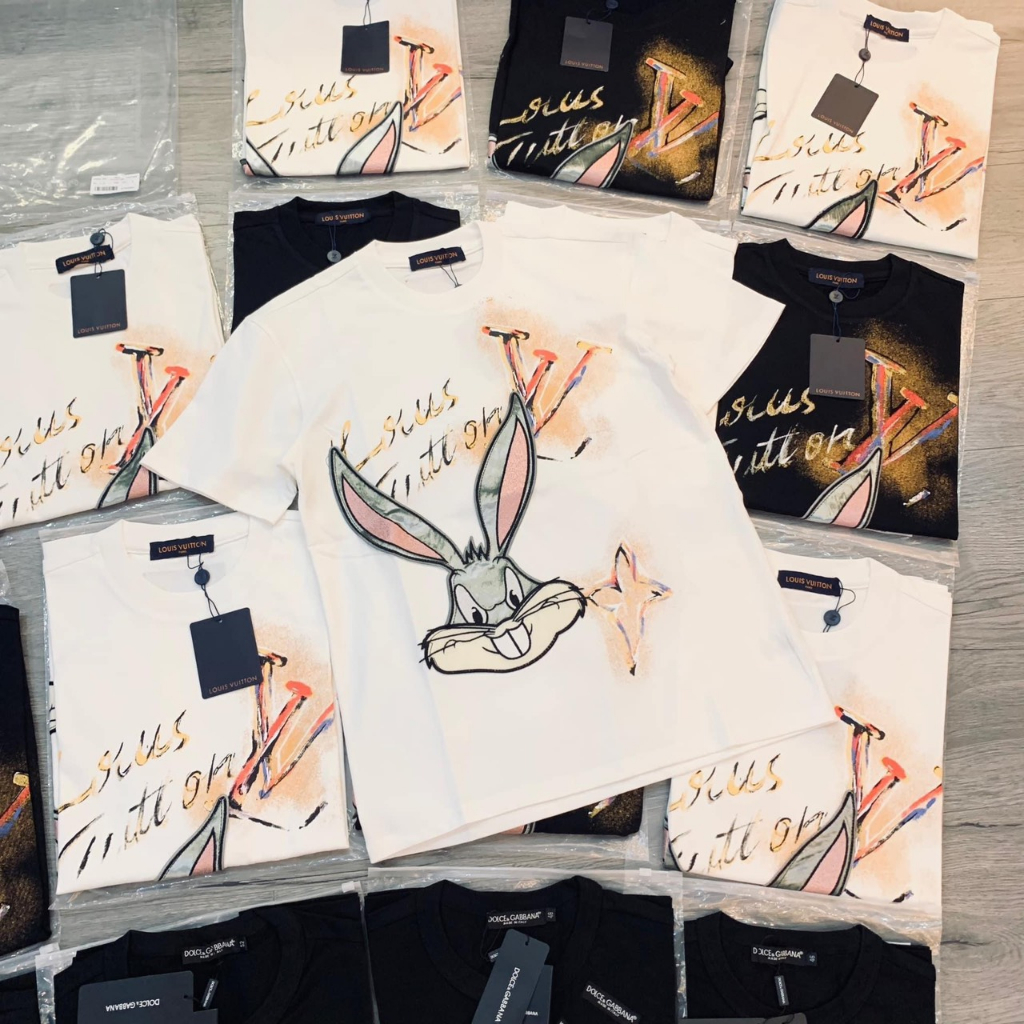 Áo phông nam nữ luntivui thon thỏ ngộc nghĩnh fom chuẩn scap cho cặp đôi 2023 new.