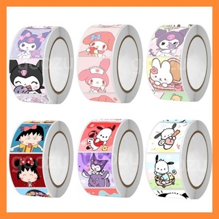 Cuộn 500 sticker tem hình dán 2cm