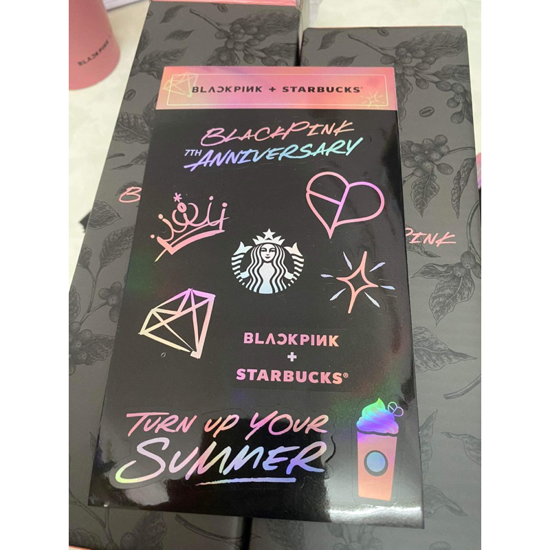 BLACKPINK X STARBUCKS STICKER 1 tấm - 9pcs