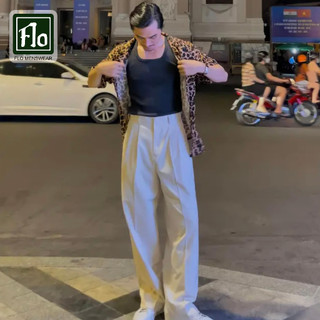 Quần âu Flo Menswear V1 ống suông vải kate mịn, thoáng mát không xù lông