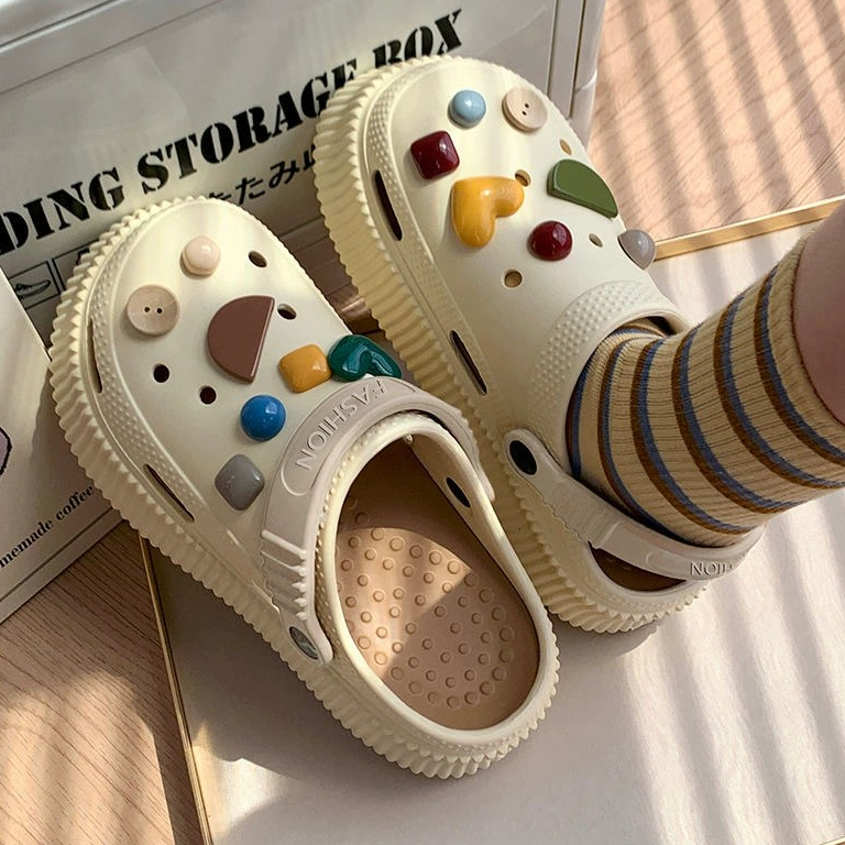 Serein Dép Nữ Dép Bánh Mì dép quai hậu cute tặng kèm sticker