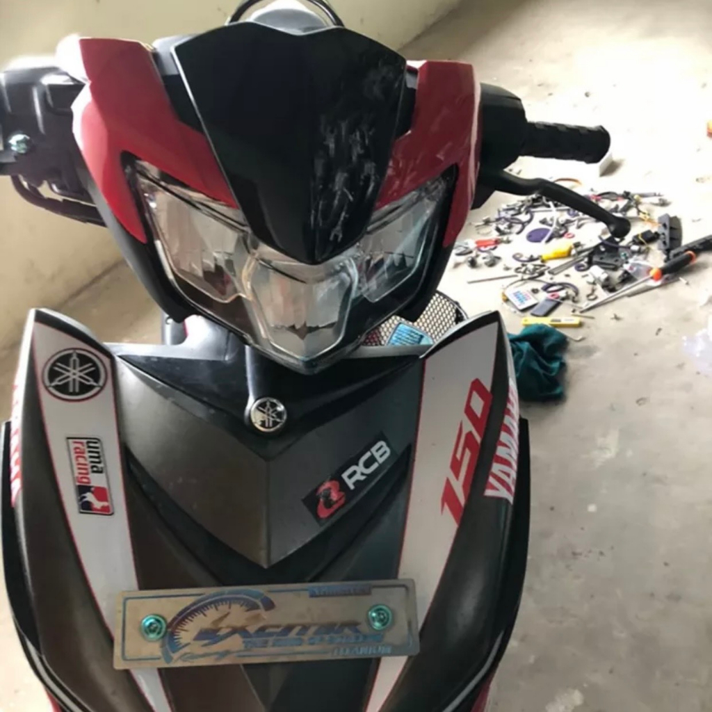 Cụm đèn pha Ex150 2019 gắn Ex150 2015 sài đồng hồ zin