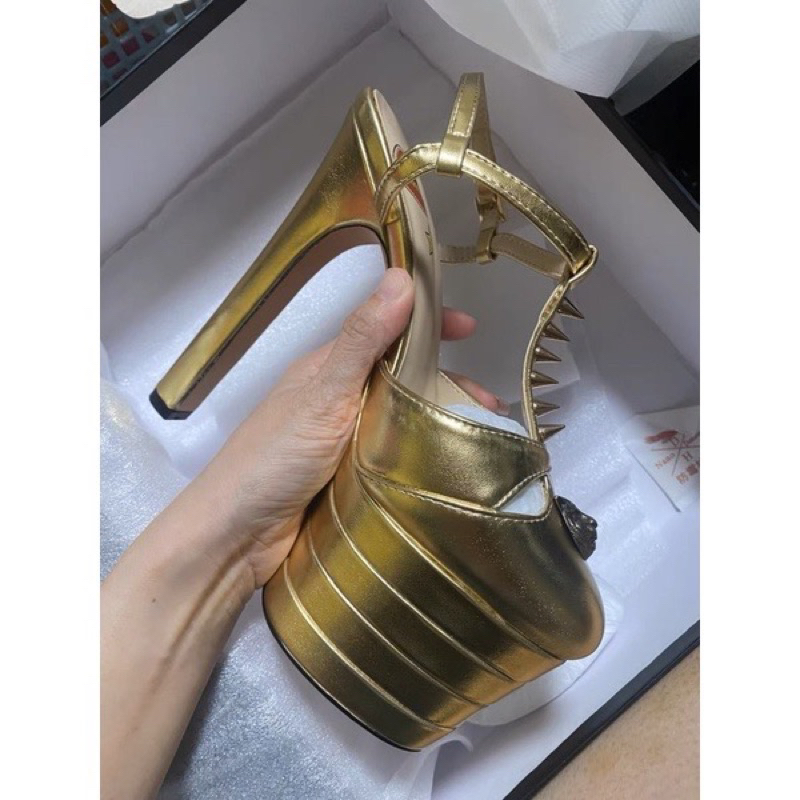 ORDER ✅ Giày Korea mũi tròn đế đúp dầy gót nhọn 15cm