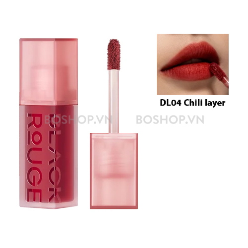 Son Kem Lì Black Rouge Double Layer Over Velvet Ver1+ Ver2 4g
