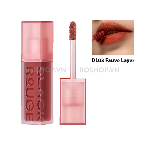 Son Kem Lì Black Rouge Double Layer Over Velvet Ver1+ Ver2 4g