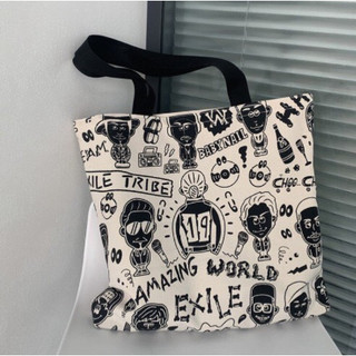 túi tote vái bố in full chữ well nhiều mẫu hàng quảng châu - N41CM X C35CM