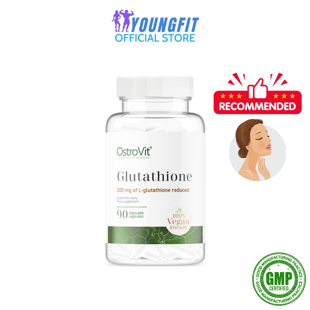 Viên Uống Trắng Da Glutathione Chống Nắng Chống Oxy Hóa Giải Độc Gan OstroVit  - YoungFit x Best Nutrition