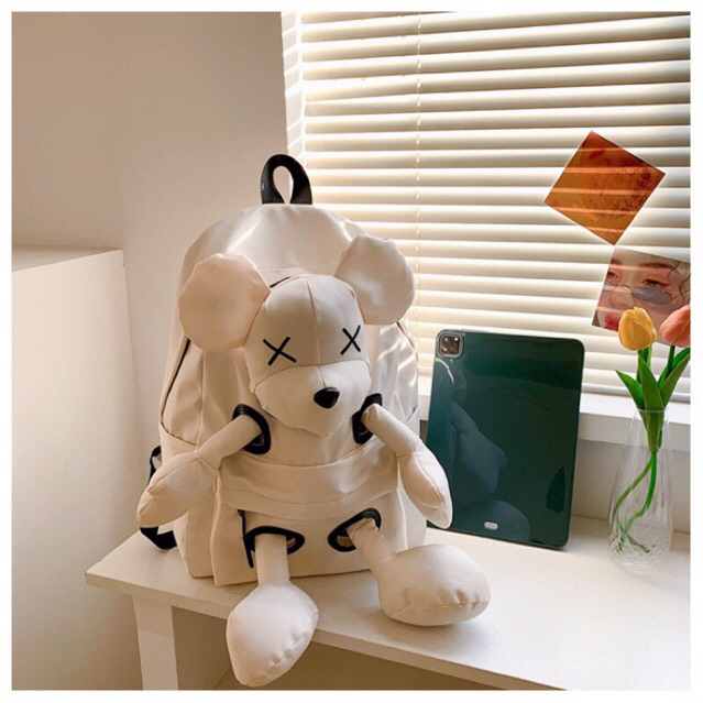 Balo đeo gấu đính đá thời trang cute cho nam, nữ chất liệu cao cấp, balo con gấu quảng châu cao cấp