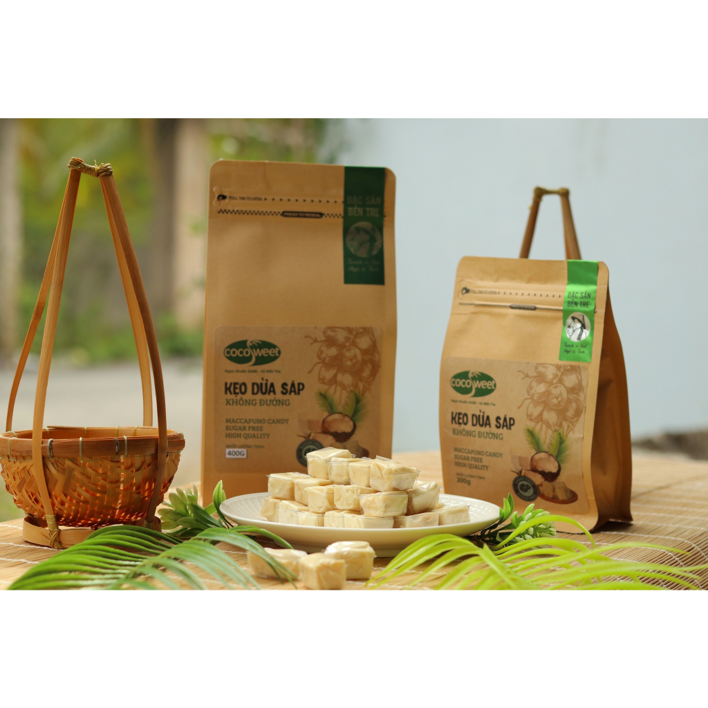 Kẹo dừa sáp không đường - Đặc sản Bến Tre