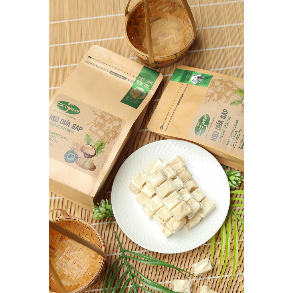 Kẹo dừa sáp không đường - Đặc sản Bến Tre