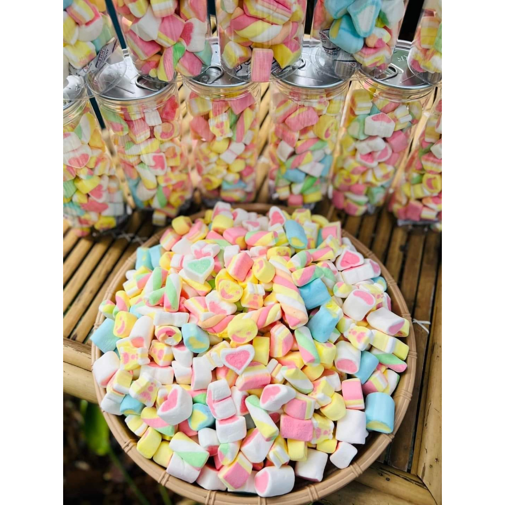 Kẹo Bông Sữa Marshmallow 250g 𝐅𝐫𝐞𝐞𝐒𝐡𝐢𝐩  Bé Trùm Food Kẹo bông gòn