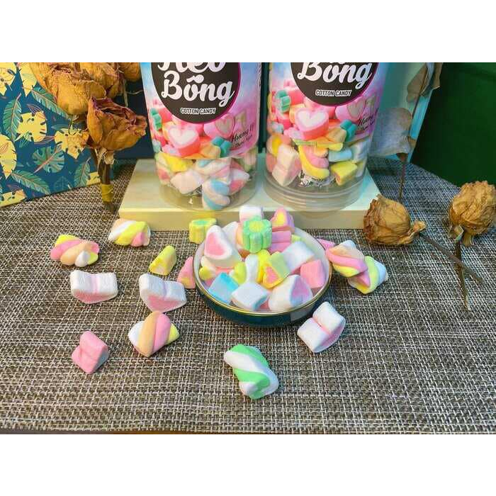Kẹo Bông Sữa Marshmallow 250g 𝐅𝐫𝐞𝐞𝐒𝐡𝐢𝐩  Bé Trùm Food Kẹo bông gòn